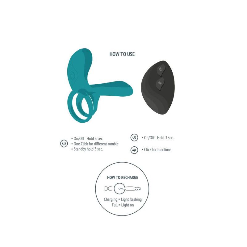 XOCOON - COUPLES VIBRATOR RING GREEN - Imagem de 4