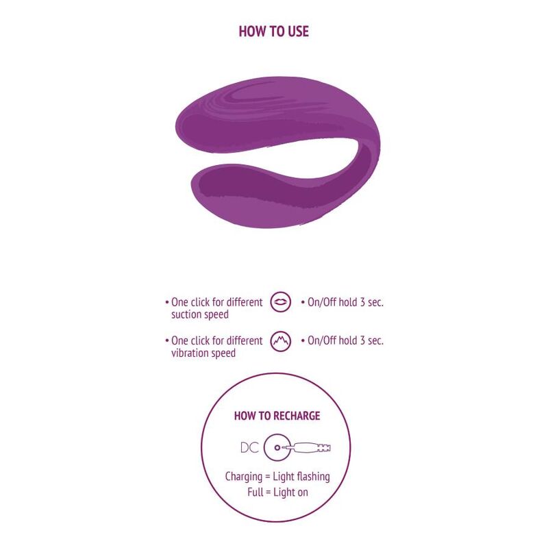 XOCOON - BOUND LOVE COUPLES VIBRATOR PURPLE - Imagem de 5