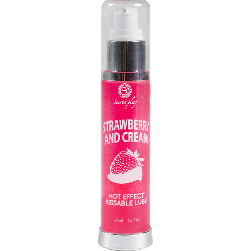SECRETPLAY - LUBRICANT 2-1 HEAT EFFECT STRAWBERRY CREAM 50 ML - Imagem de 2