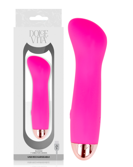 DOLCE VITA - RECHARGEABLE VIBRATOR ONE PINK 7 SPEED
