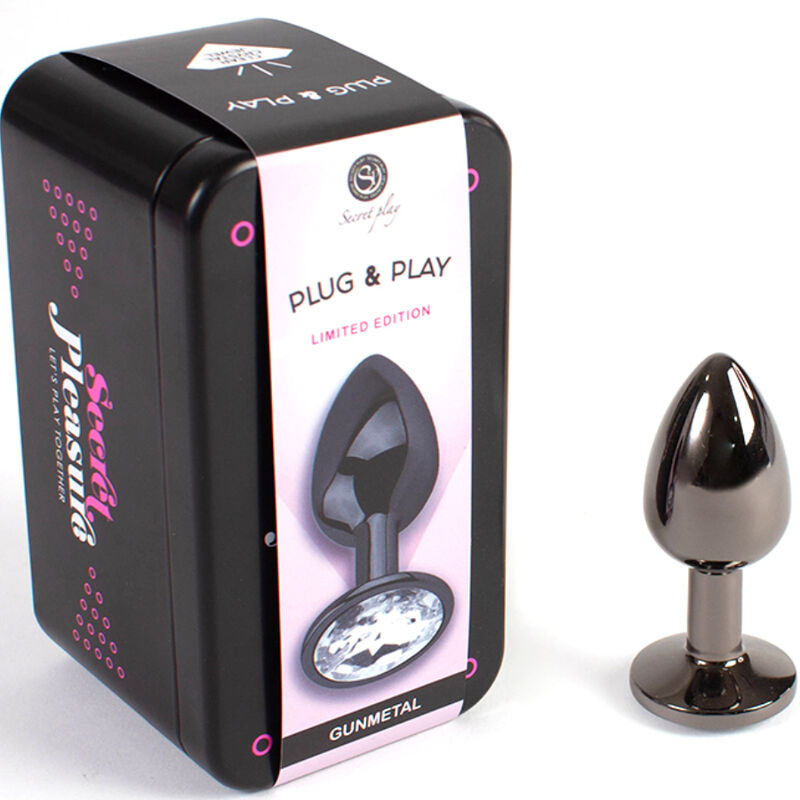 SECRETPLAY - GUNMETAL BUTT PLUG SMALL SIZE 7 CM - Imagem de 2