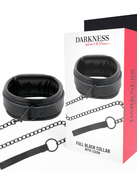 DARKNESS - BLACK NECKLACE WITH CHAIN