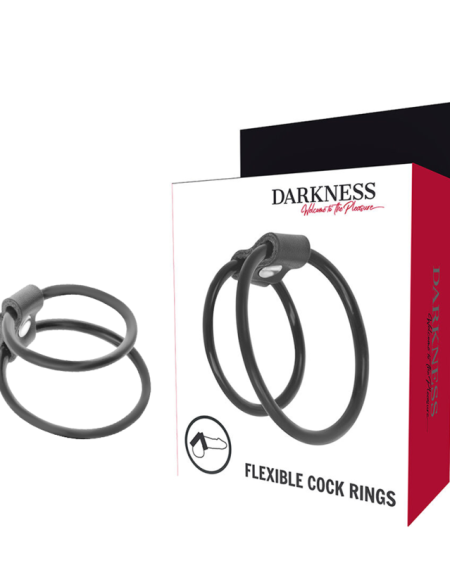 DARKNESS - ENHANCING DUO PENIS RINGS.
