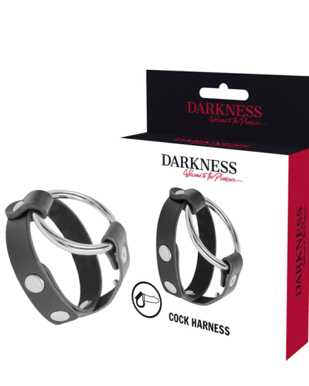 DARKNESS - BDSM COCK AND TESTICLE RING