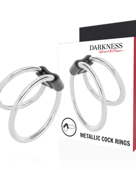 DARKNESS - DOUBLE METAL PENIS RING