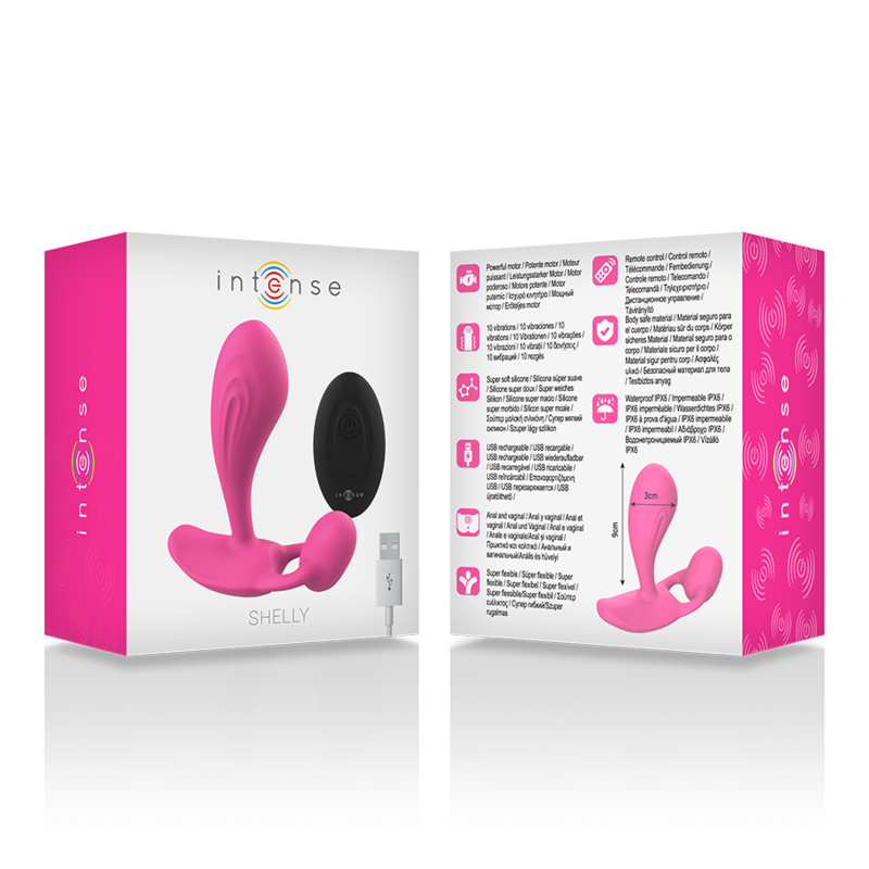 INTENSE - SHELLY PLUG ANAL REMOTE CONTROL PINK - Imagem de 5