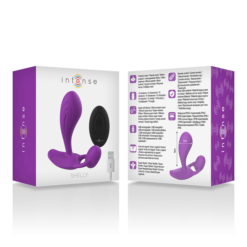 INTENSE - SHELLY PLUG ANAL REMOTE CONTROL PURPLE - Imagem de 5