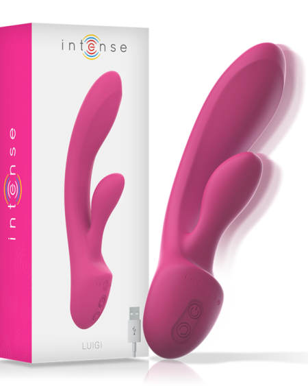 INTENSE - LUIGI RABBIT VIBRATOR PINK LIQUID SILICONE