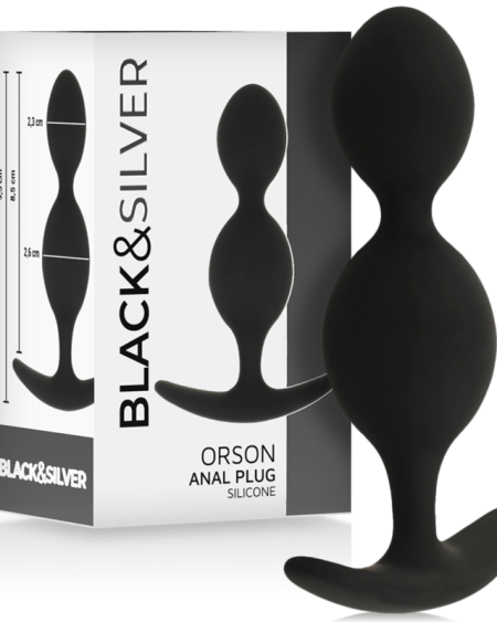 BLACKSILVER - ORSON PLUG SILICONE 2 ANAL WAVES 9 CM