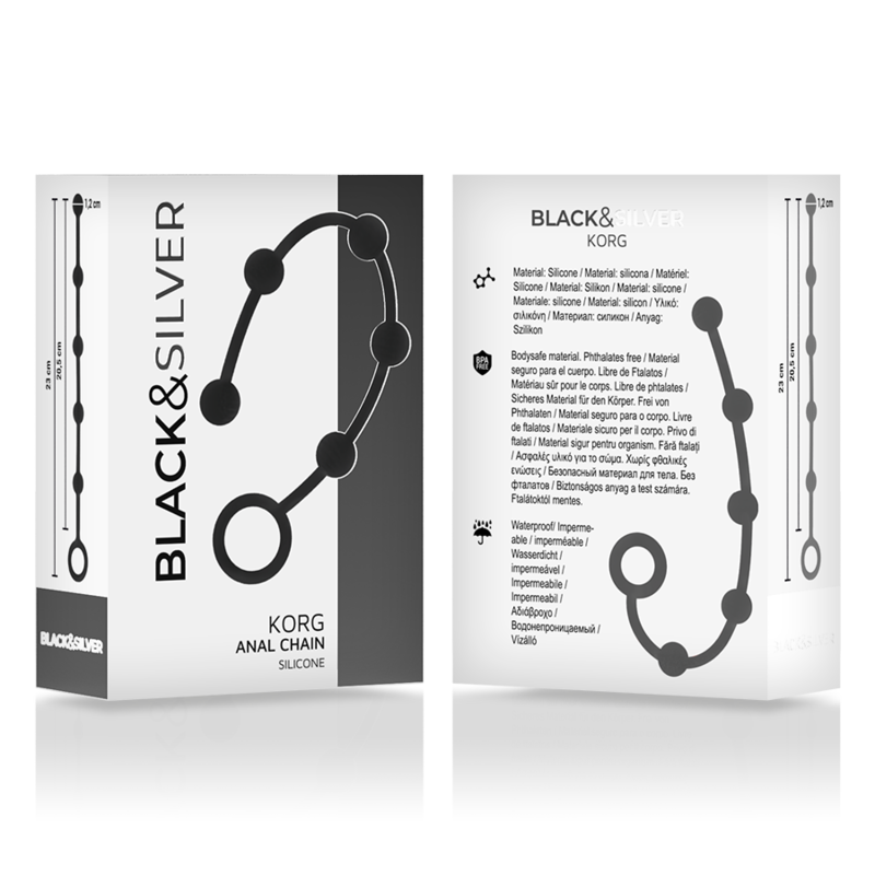 BLACKSILVER - KORG ANAL ROSARY SILICONE INITIATION 21 CM - Imagem de 4