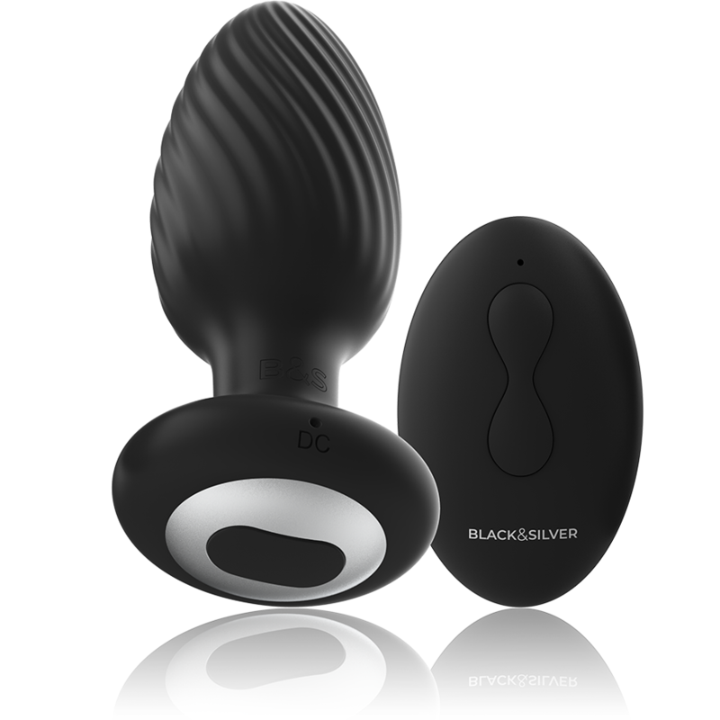 BLACKSILVER - WELLS PLUG SILICONE ANAL ROTATOR REMOTE CONTROL - Imagem de 2