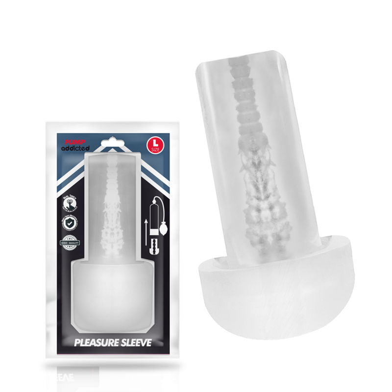 PUMP ADDICTED - PLEASURE SLEEVE MASTUBADOR SIZE L - Imagem de 2