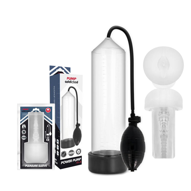 PUMP ADDICTED - RX3 TRANSPARENT WITH PLEASURE SLEEVE - Imagem de 2