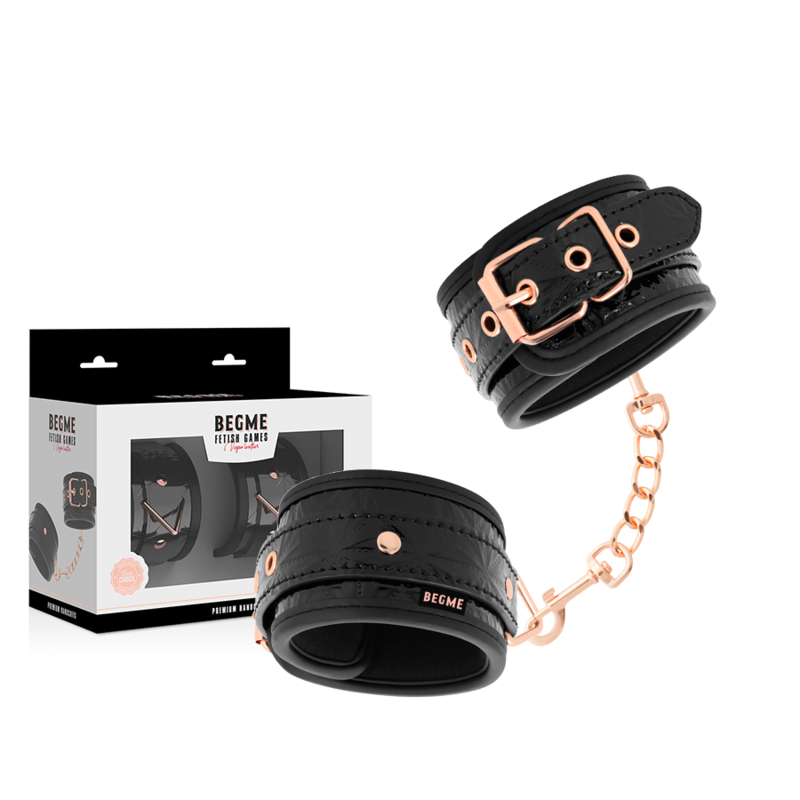 BEGME - BLACK EDITION PREMIUM HANDCUFFS WITH NEOPRENE LINING - Imagem de 2