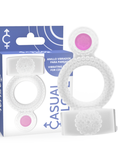 CASUAL LOVE - RING VIBRATING DOUBLE PLEASURE TRANSPARENT