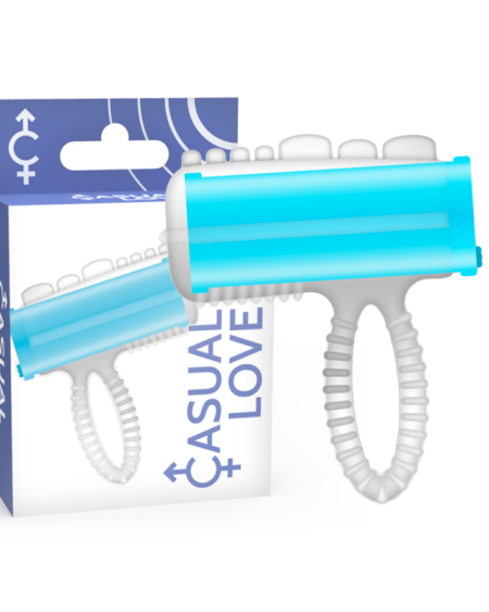 CASUAL LOVE - RING TONGUE VIBRATING BLUE