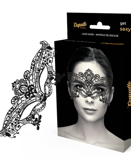 COQUETTE CHIC DESIRE - LACE MASK BLACK