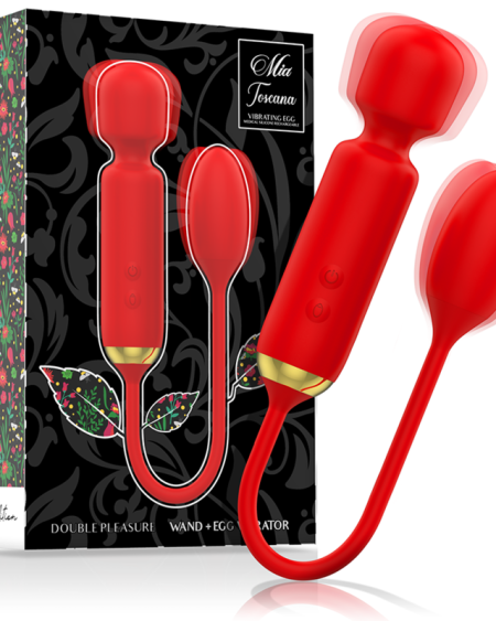 MIA - TOSCANA DOUBLE PLEASURE WAND + VIBRATING EGG