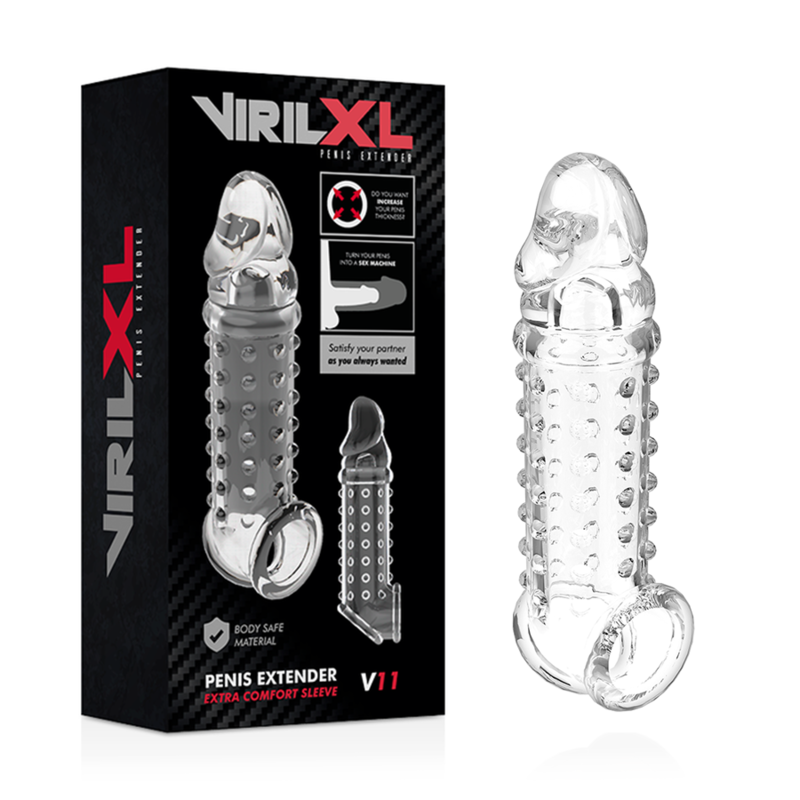 VIRILXL - PENIS EXTENSION AND SHEATH V11 TRANSPARENT - Imagem de 2