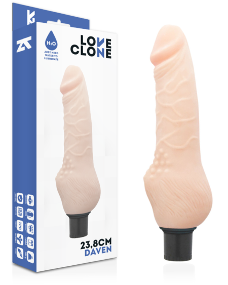 LOVECLONE - DAVEN SELF LUBRICATION REALISTIC 23.8 CM -O- 3.8 CM