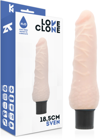LOVECLONE - SVEN SELF LUBRICATION VIBRATOR 18.5 CM -O- 3.3 CM