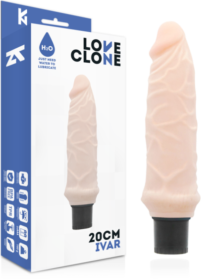 LOVECLONE - IVAR SELF LUBRICATION VIBRATOR 20 CM -O- 3.7 CM