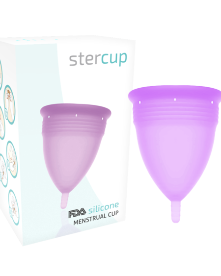 STERCUP - FDA SILICONE MENSTRUAL CUP VIOLET - SIZE L