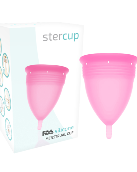 STERCUP - FDA SILICONE MENSTRUAL CUP PINK - SIZE L
