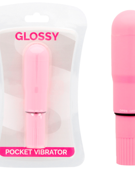 GLOSSY - POCKET VIBRATOR PINK