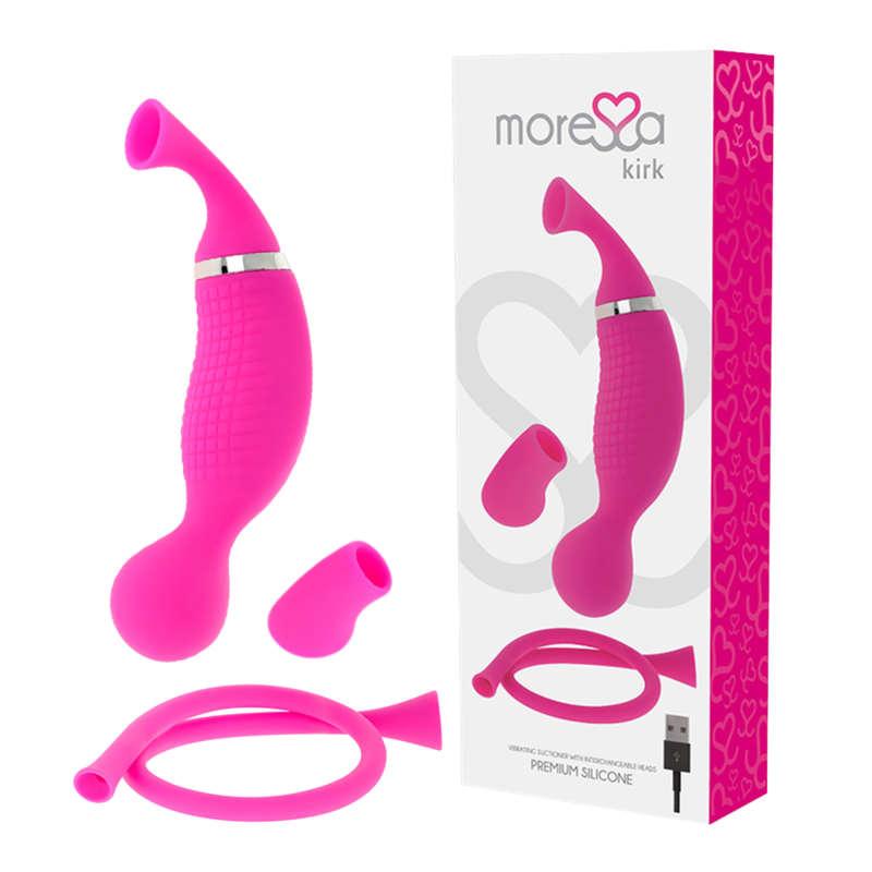 MORESSA - KIRK DUO SUCÇÃO + MASSAGEADOR MULTI-PERFORMANCE PREMIUM SILICONE RECARREGÁVEL