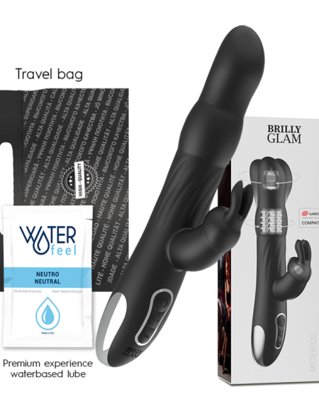 BRILLY GLAM - MOEBIUS RABBIT VIBRATOR  ROTATOR + WATCHME REMOTE CONTROL