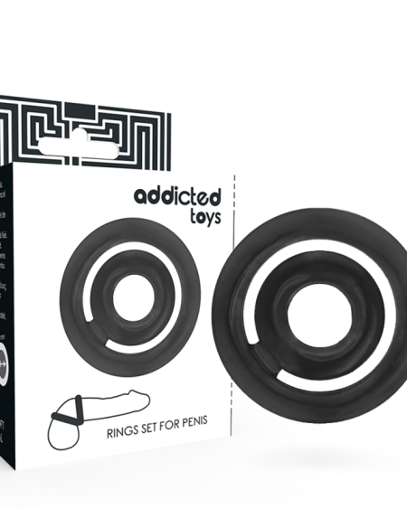 ADDICTED TOYS - POTENZ- C-RING PENIS BLACK