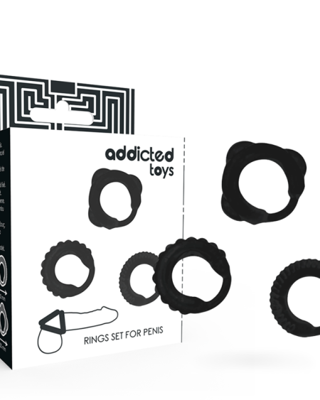 ADDICTED TOYS - C-RING SET BLACK