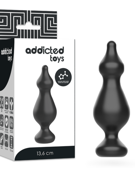ADDICTED TOYS - ANAL SEXUAL PLUG 13.6 CM BLACK