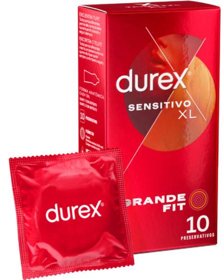 DUREX - SENSITIVE XL CONDOMS EXTRA LARGUE 10 UNITS