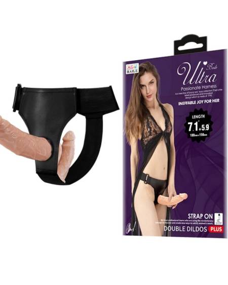 BAILE - ULTRA PASSIONATE DOUBLE DILDOS WITH HARNESS