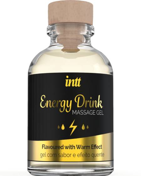 INTT MASSAGE  ORAL SEX - MASSAGE GEL WITH FLAVORED ENERGY CA DRINK AND HEATING EFFECT