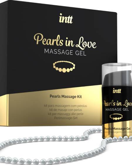 INTT MASSAGE  ORAL SEX - PEARLS IN LOVE WITH PEARL NECKLACE AND SILICONE GEL