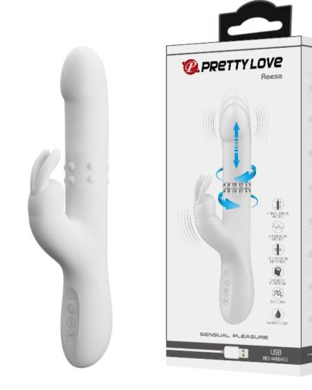 PRETTY LOVE - REESE VIBRATOR WITH SILVER ROTATION