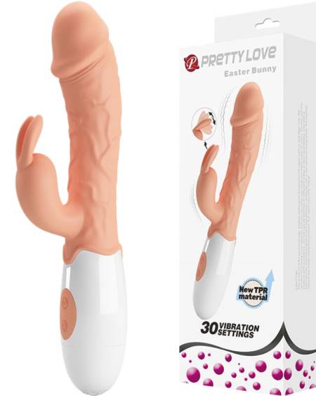 PRETTY LOVE - EASTER BUNNY VIBRATOR WITH STIMULATOR