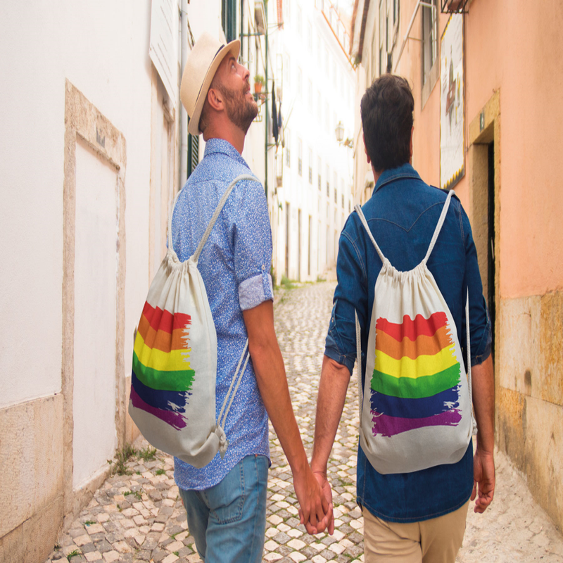 PRIDE - COTTON LGBT FLAG BACKPACK - Imagem de 2