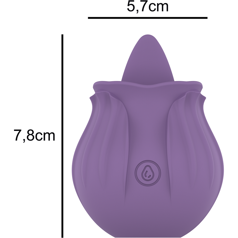INTENSE - VIOLET CL TORIS STIMULATOR 10 VIBRATIONS LILAC - Imagem de 4