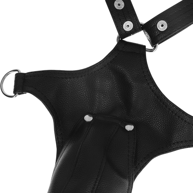 FETISH SUBMISSIVE ATTITUDE - MENS ECO-LEATHER JOCK STRAP HARNESS - Imagem de 5
