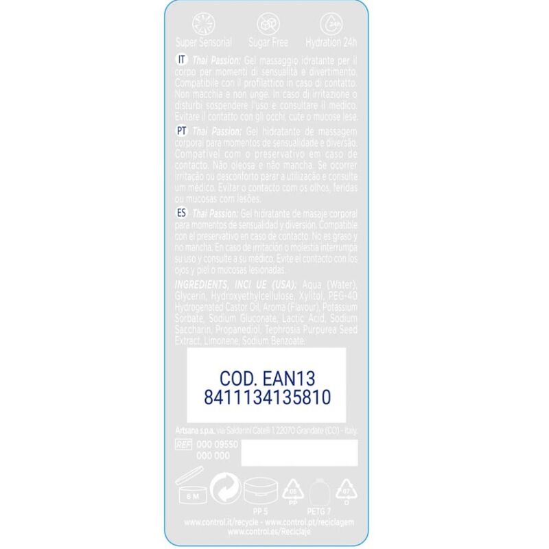 CONTROL - 2 EN 1 MASSAGE PLEASURE THAI PASSION 200 ML - Imagem de 2