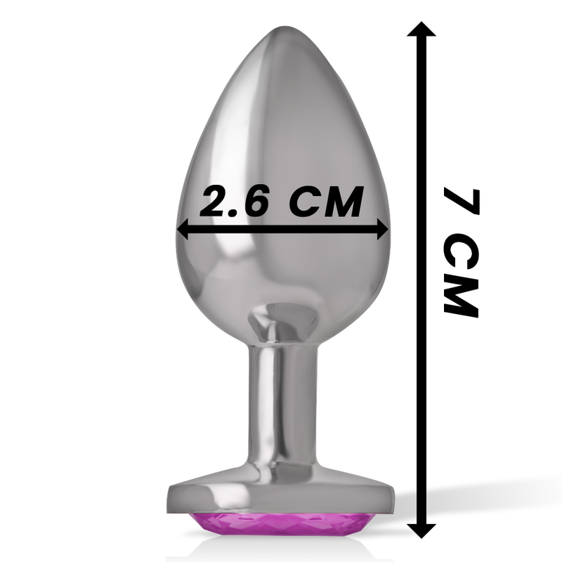 INTENSE - ALUMINUM METAL ANAL PLUG PINK HEART SIZE S - Imagem de 4