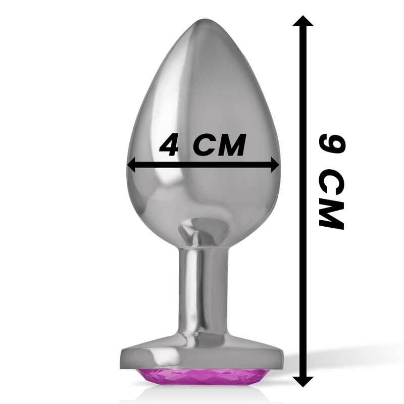 INTENSE - ALUMINUM METAL ANAL PLUG PINK HEART SIZE L - Imagem de 4