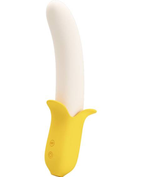 PRETTY LOVE - BANANA GEEK SUPER POWER 7 VIBRATIONS UPDOWN SILICONE BLACK