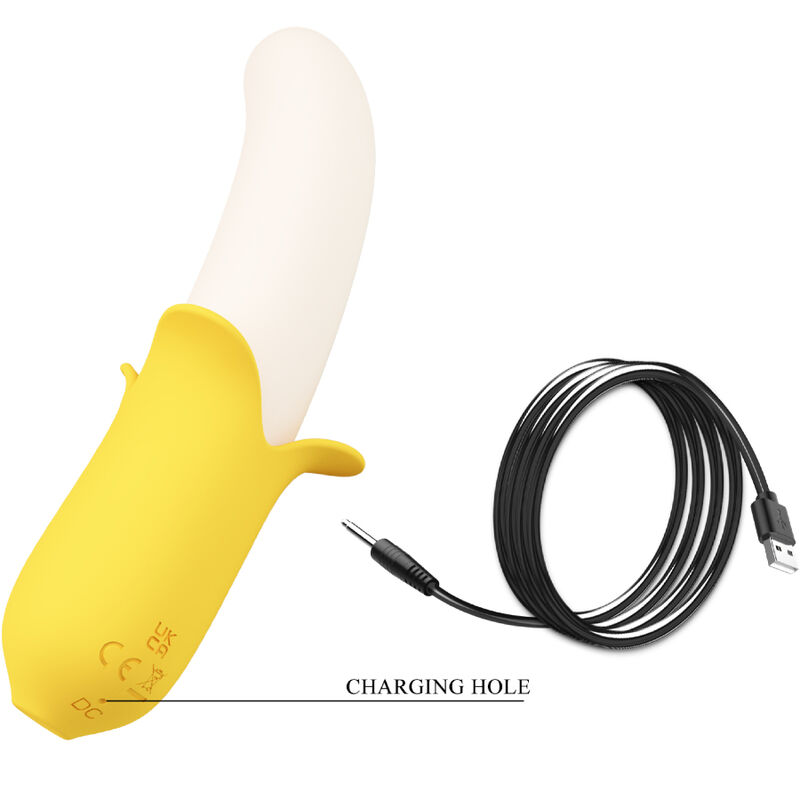 PRETTY LOVE - BANANA GEEK SUPER POWER 7 VIBRATIONS UPDOWN SILICONE BLACK - Imagem de 5
