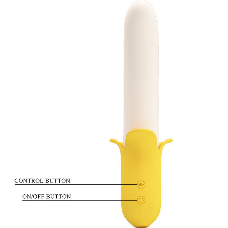 PRETTY LOVE - BANANA GEEK SUPER POWER 7 VIBRATIONS UPDOWN SILICONE BLACK - Imagem de 4