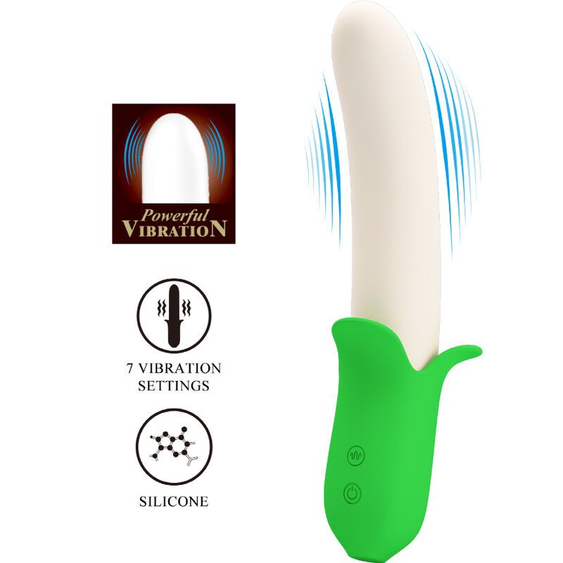 PRETTY LOVE - BANANA KNIGHT SUPER POWER 7 SILICONE VIBRATIONS - Imagem de 3